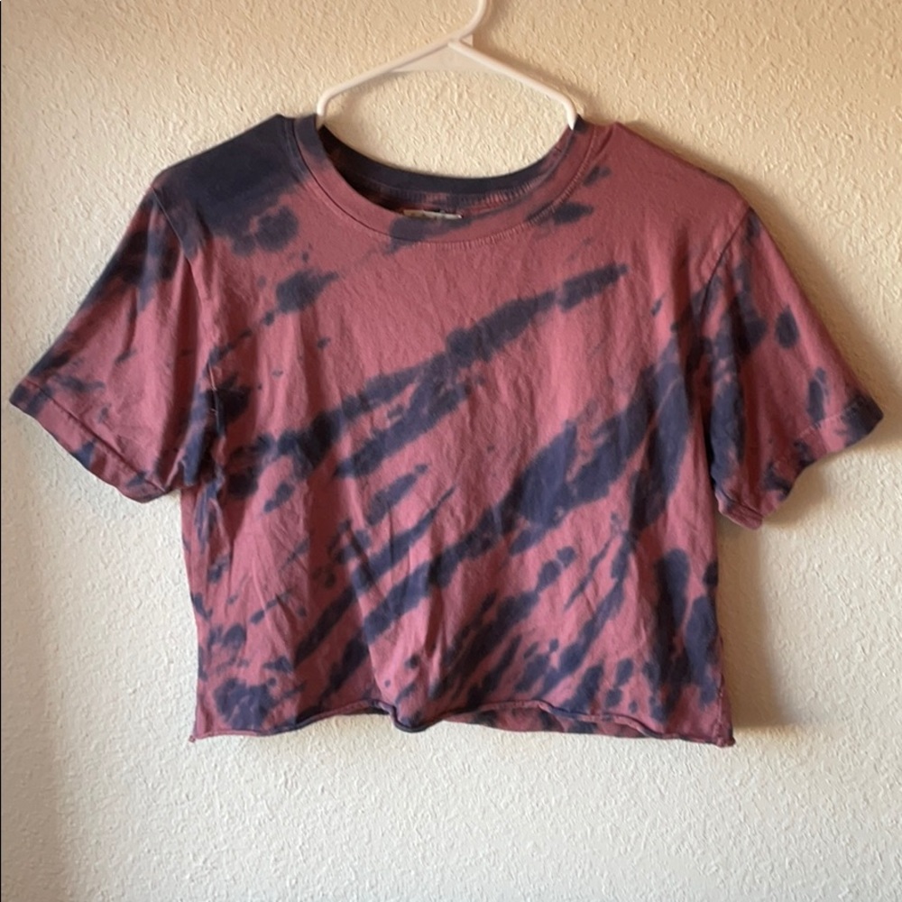 tie-dye cropped tee